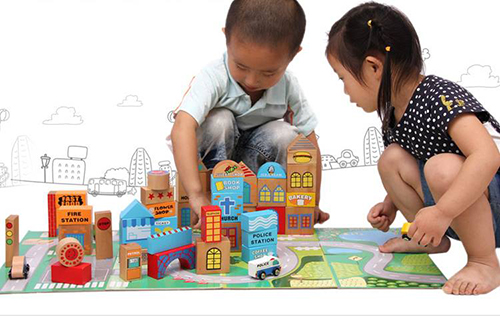 Đồ chơi lắp ghép xếp hình bằng gỗ cho bé an toàn