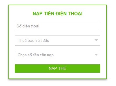 giao dien nap the viettel khong can the cao